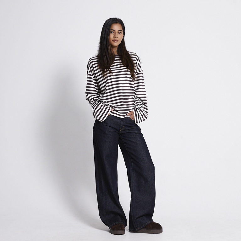 Striped longsleeve-tee "Ammie" Brown